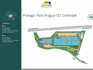 Pronájem skladu, Ostředek, 5973 m2