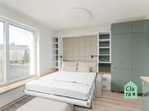 Pronájem bytu 1+kk, Praha - Vysočany, Piskáčkových, 28 m2