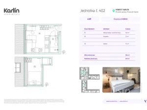 Prodej apartmánu, Praha - Karlín, Prvního pluku, 28 m2