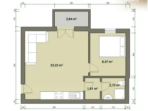 Prodej bytu 2+kk, Tachov, Na Třešňovce, 37 m2
