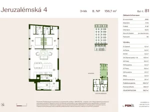 Prodej bytu 3+kk, Praha, Jeruzalémská, 95 m2