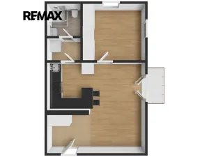 Pronájem bytu 2+kk, Zbůch, Brigádnická, 40 m2