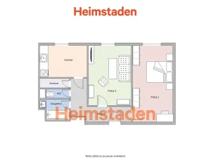 Pronájem bytu 2+1, Karviná - Nové Město, Cihelní, 57 m2