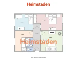 Pronájem bytu 3+1, Karviná - Hranice, Slovenská, 73 m2
