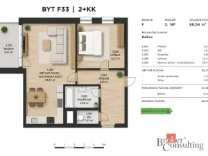 Prodej bytu 2+kk, Plzeň - Jižní Předměstí, Železná, 58 m2