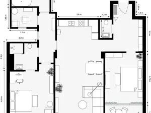 Prodej bytu 4+kk, Praha - Dejvice, Zelená, 125 m2