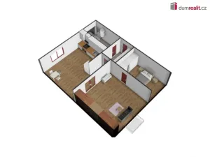 Pronájem bytu 2+1, Roztoky, Masarykova, 50 m2