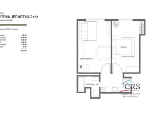 Prodej bytu 2+kk, Praha - Nusle, Družstevní, 44 m2
