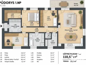 Prodej rodinného domu, Dub nad Moravou, 110 m2