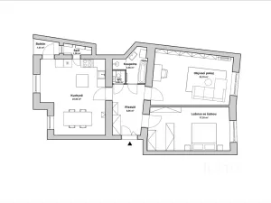 Pronájem bytu 2+1, Praha - Žižkov, Škroupovo náměstí, 78 m2