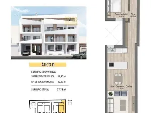 Prodej bytu 3+kk, Torrevieja, Alicante, Španělsko, 74 m2
