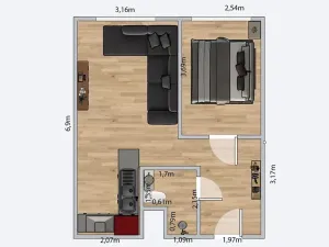 Prodej bytu 2+kk, Rakovník, V Lukách, 39 m2
