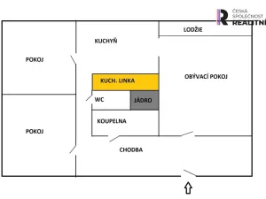 Pronájem bytu 3+1, Šumperk, Finská, 62 m2