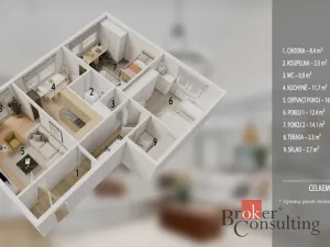 Prodej bytu 3+1, Jihlava, Demlova, 74 m2
