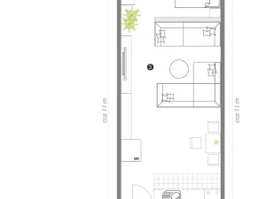Pronájem bytu 1+kk, Teplice, Masarykova třída, 56 m2