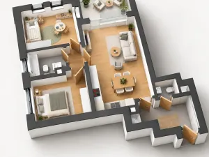 Pronájem bytu 3+kk, Praha - Dolní Chabry, U Traktorky, 77 m2