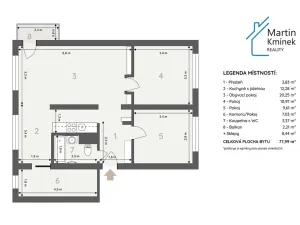 Prodej bytu 3+1, Zlín, 2. května, 67 m2