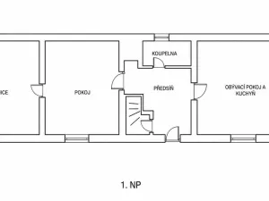 Prodej rodinného domu, Nelahozeves - Lešany, 51 m2