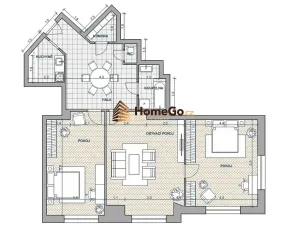 Pronájem bytu 3+kk, Praha - Nusle, U gymnázia, 99 m2