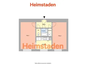 Pronájem bytu 2+kk, Havířov - Město, Gustava Klimenta, 51 m2