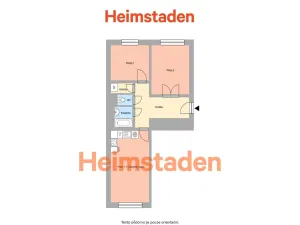Pronájem bytu 3+kk, Ostrava - Moravská Ostrava, náměstí Jiřího Myrona, 55 m2