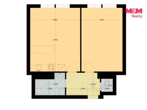 Prodej bytu 2+kk, Praha - Žižkov, Bořivojova, 54 m2