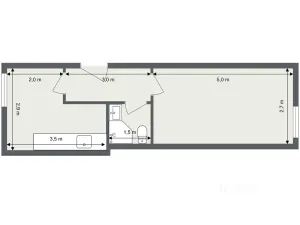 Pronájem bytu 1+1, Jablonec nad Nisou, Nádražní, 28 m2