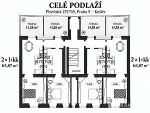 Prodej atypického bytu, Praha - Smíchov, Plzeňská, 190 m2