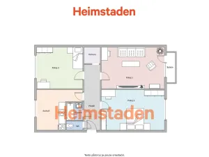 Pronájem bytu 3+1, Orlová - Lutyně, Osvobození, 76 m2