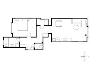 Prodej bytu 2+kk, Praha - Holešovice, Dělnická, 51 m2