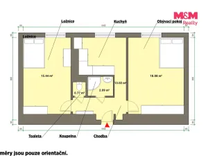 Prodej bytu 2+1, Tachov, Školní, 56 m2
