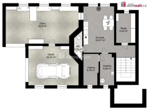 Pronájem rodinného domu, Bystřice - Ouběnice, 300 m2