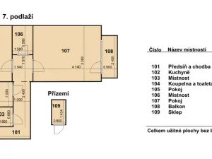 Prodej bytu 2+1, Brno, Žebětínská, 57 m2