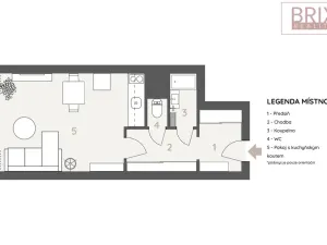 Prodej bytu 1+kk, Praha, Vavřenova, 28 m2