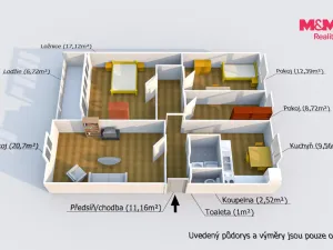 Prodej bytu 4+1, Plzeň - Bolevec, Gerská, 82 m2