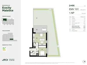 Prodej bytu 2+kk, Praha - Malešice, Univerzitní, 52 m2