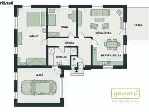 Pronájem rodinného domu, Skorkov - Podbrahy, 81 m2