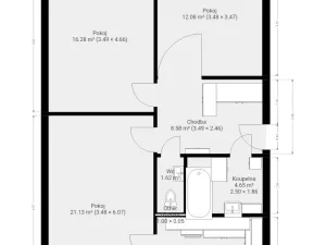 Pronájem bytu 3+1, Brno, Chodská, 74 m2