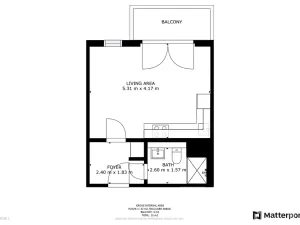 Pronájem bytu 1+kk, Praha - Košíře, Naskové, 32 m2