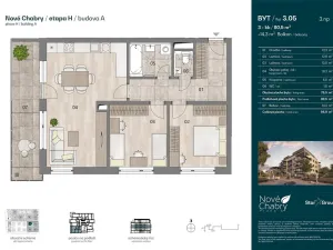 Prodej bytu 3+kk, Praha - Dolní Chabry, Velemínská, 80 m2