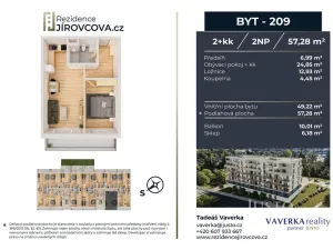 Prodej bytu 2+kk, České Budějovice, Jírovcova, 57 m2
