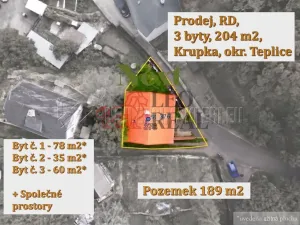 Prodej rodinného domu, Krupka, Mlýnská, 204 m2