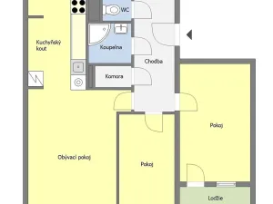 Prodej bytu 3+kk, Praha - Chodov, Jažlovická, 64 m2