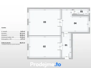 Pronájem bytu 3+kk, Praha - Smíchov, Preslova, 86 m2