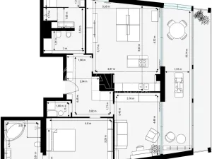 Prodej bytu 3+kk, Praha - Hlubočepy, Výhledová, 110 m2