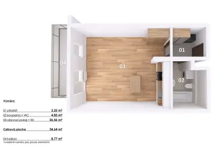 Prodej bytu 1+kk, Praha - Háje, Loosova, 34 m2