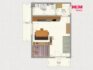 Prodej bytu 1+kk, Železná Ruda, Belvederská, 33 m2