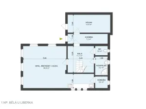 Prodej chalupy, Liberk - Bělá, 143 m2