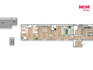 Prodej rodinného domu, Bobnice, Průběžná, 108 m2
