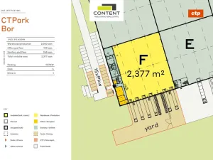 Pronájem výrobních prostor, Bor - Nová Hospoda, 2377 m2